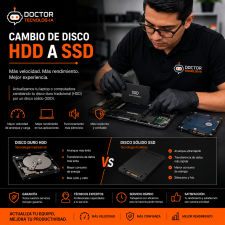 Cambio de disco HDD a SSD